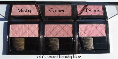 Burberry Light Glow Natural Blushes in Misty, Cameo & Peony